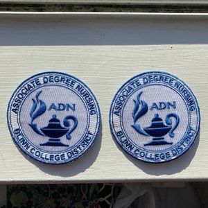 Set of (2) Blinn College Nursing Nurse Patches Patch